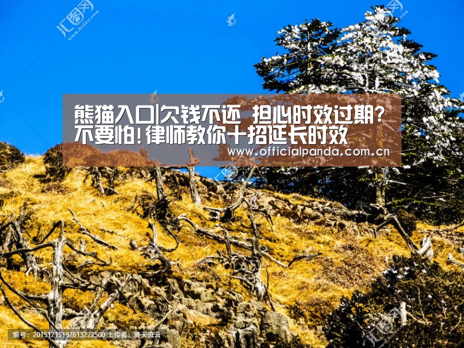熊猫入口|欠钱不还 担心时效过期?不要怕!律师教你十招延长时效(图3) 熊猫体育